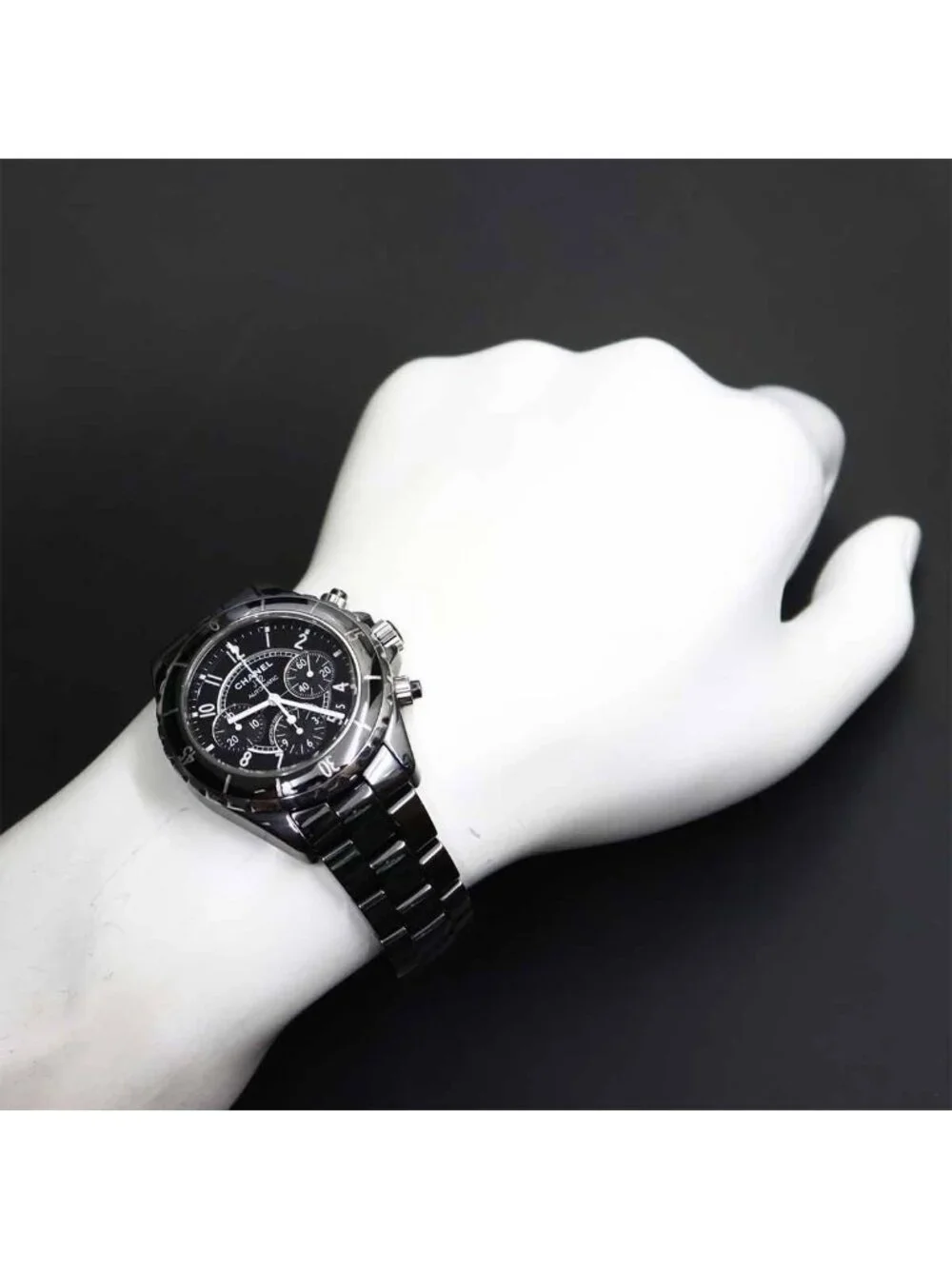 Chanel 41 Chronograph Watch Date Black Ceramic Automatic Winding